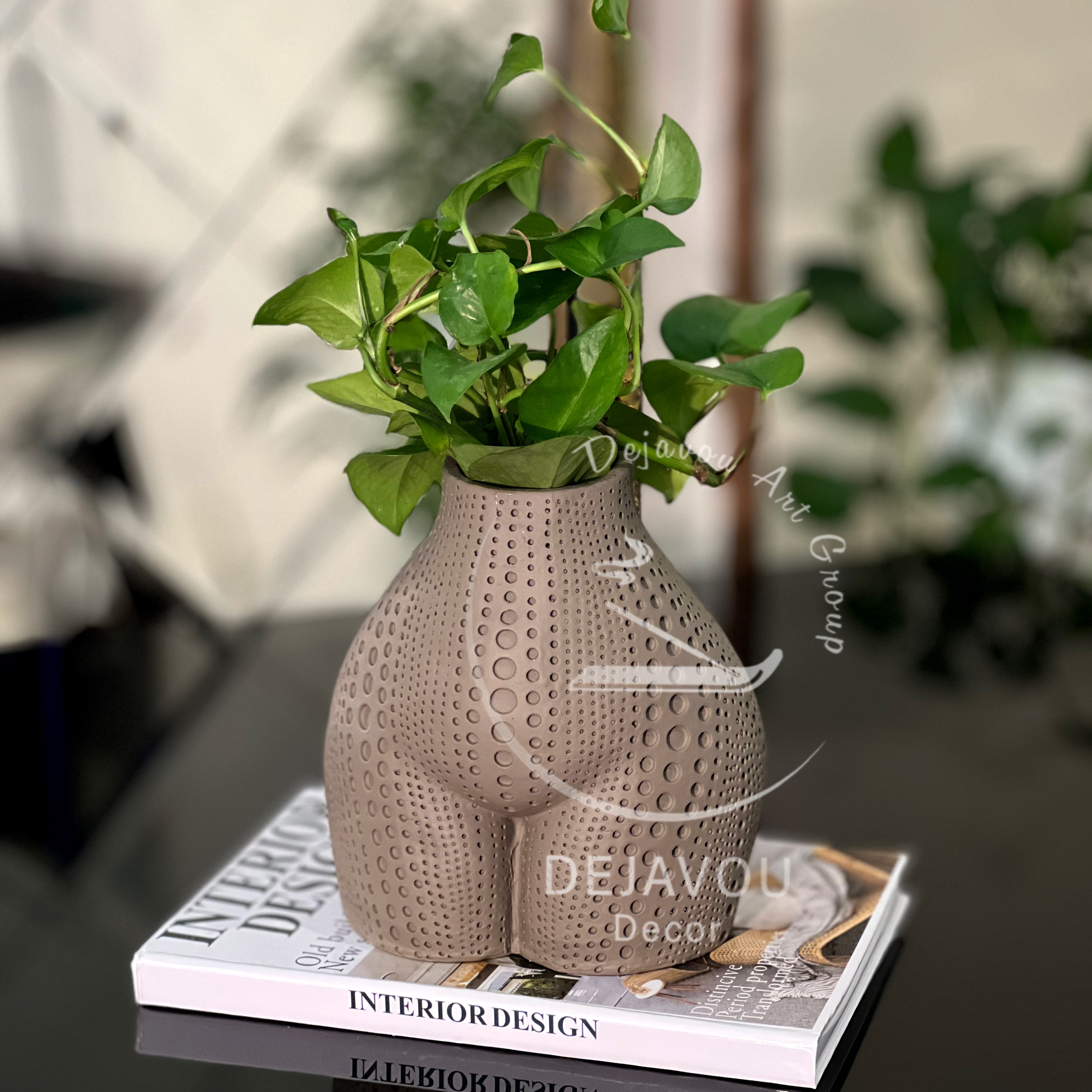 گلدان دکوری طرح تندیس کد ۳